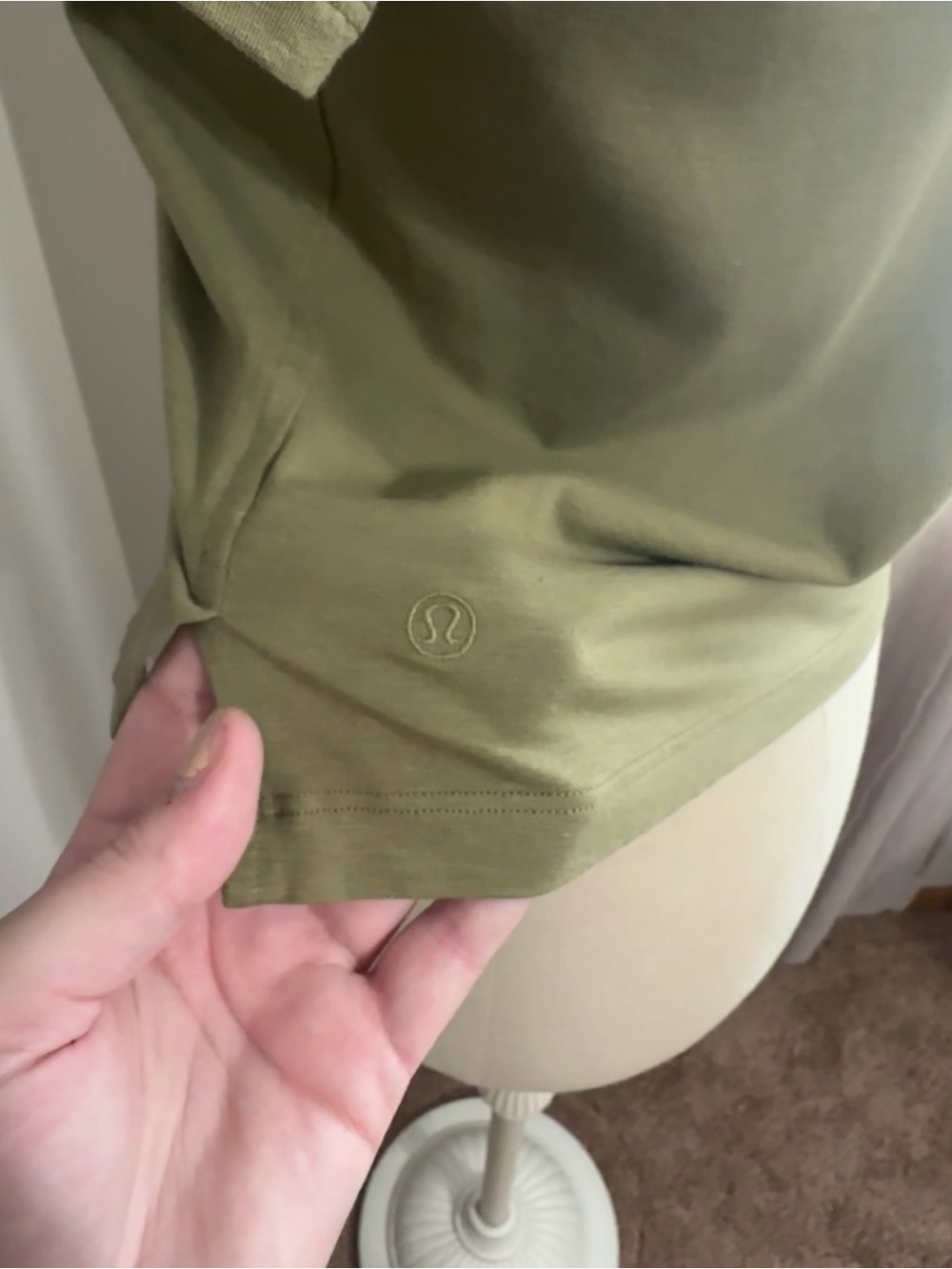 Lululemon Classic-Fit Cotton-Blend T-Shirt in Bronze Green - Picture 7 of 7